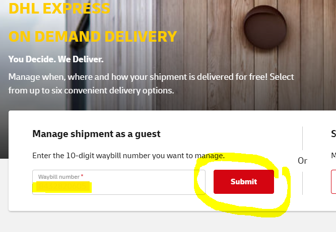 Paying DHL Shipment Related Fees - Waybill number.png